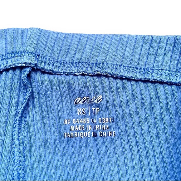 Aerie Kick-It Ribbed Super Flare Leggings - Picture 5 of 7